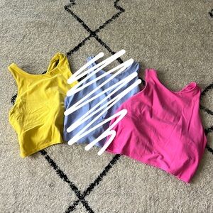 Athleta sports bra crop (set of 2)